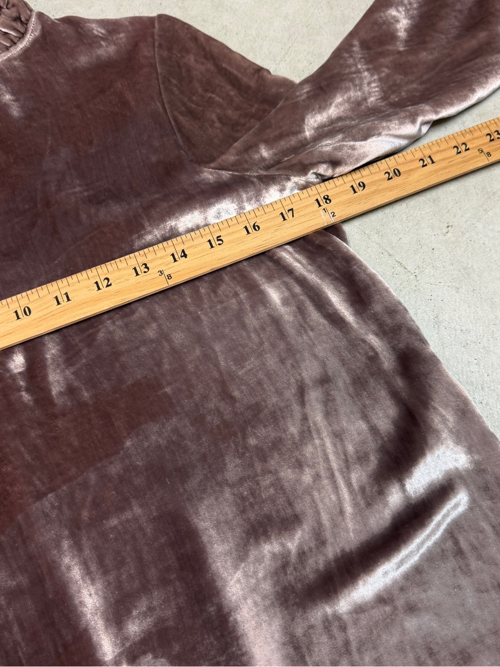 SEE BY CHLOÉ ASH ROSE VELVET RUFFLE-COLLAR SHIFT DRESS - Picture 10 of 10